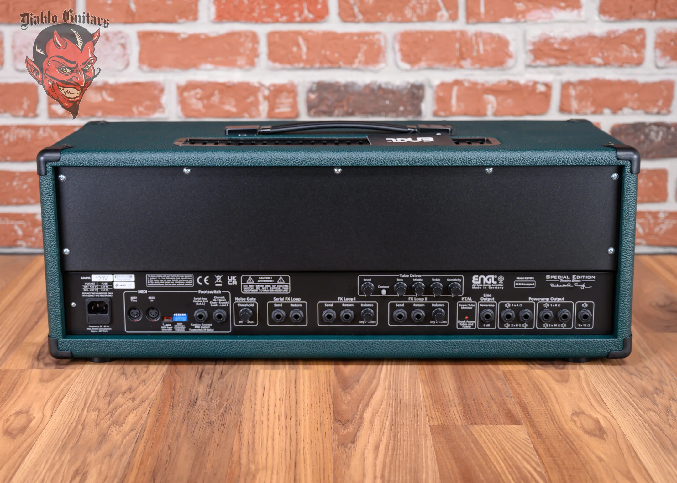 Engl Custom Shop Special Edition Founders Edition E670FE 5-Channel 100-watt all Tube Head with EL34 Tubes Green Bronco