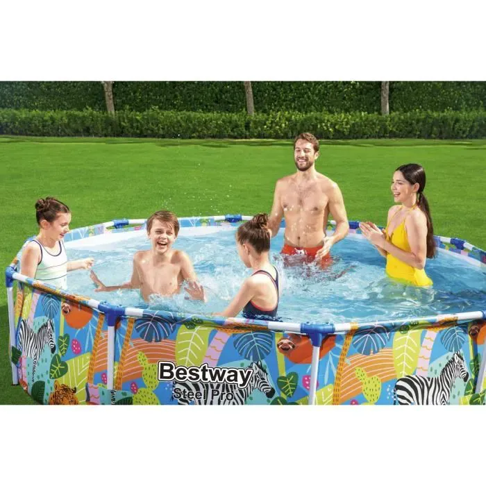 Piscine hors sol tubulaire BESTWAY - Steel Pro™ - 305 x 66 cm - Ronde