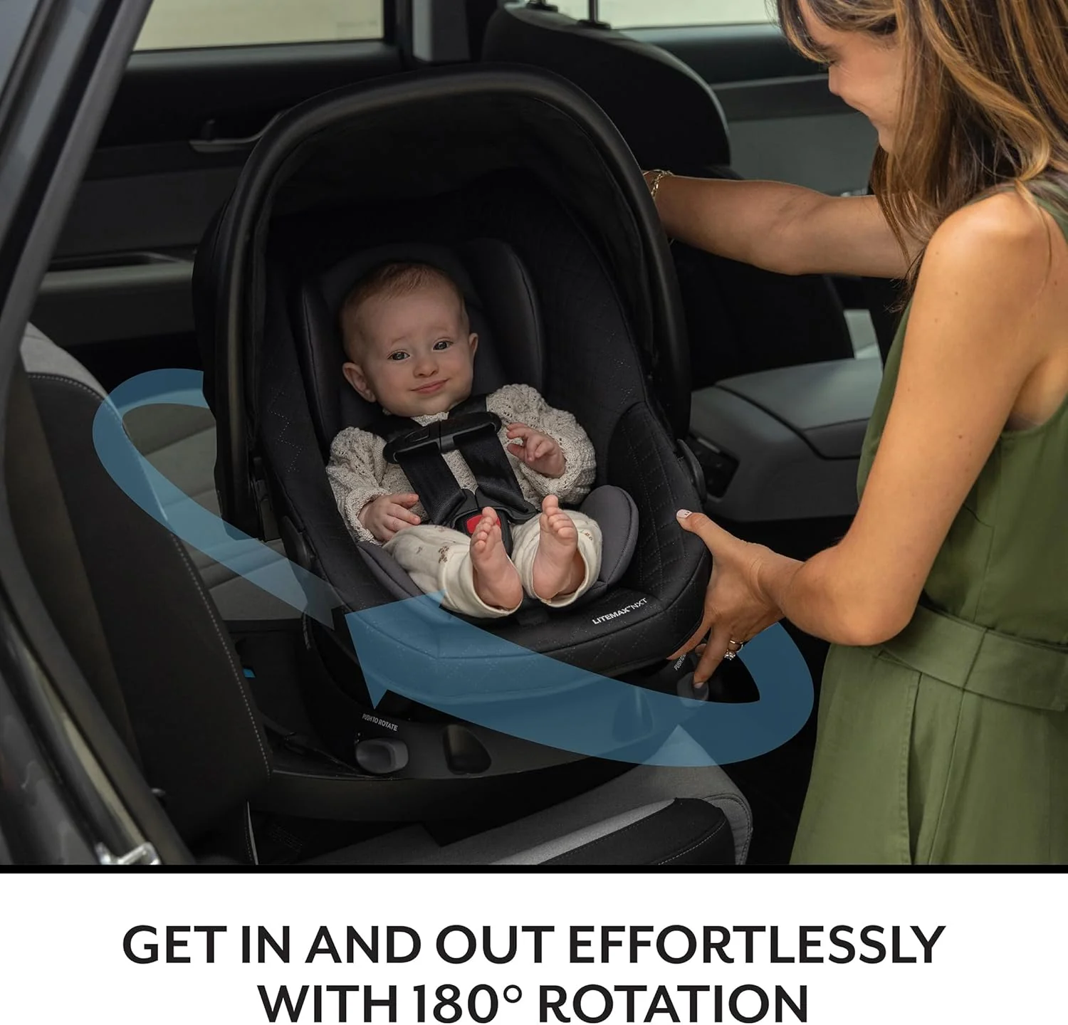 Evenflo Omni Ultra Travel System with Revolve180 LiteMax NXT Rotational Infant Car Seat - Pacific Green