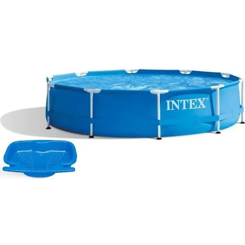 Intex - 28202NP - Kit piscinette metal frame ronde tubulaire ø 3,05 x 0,76m