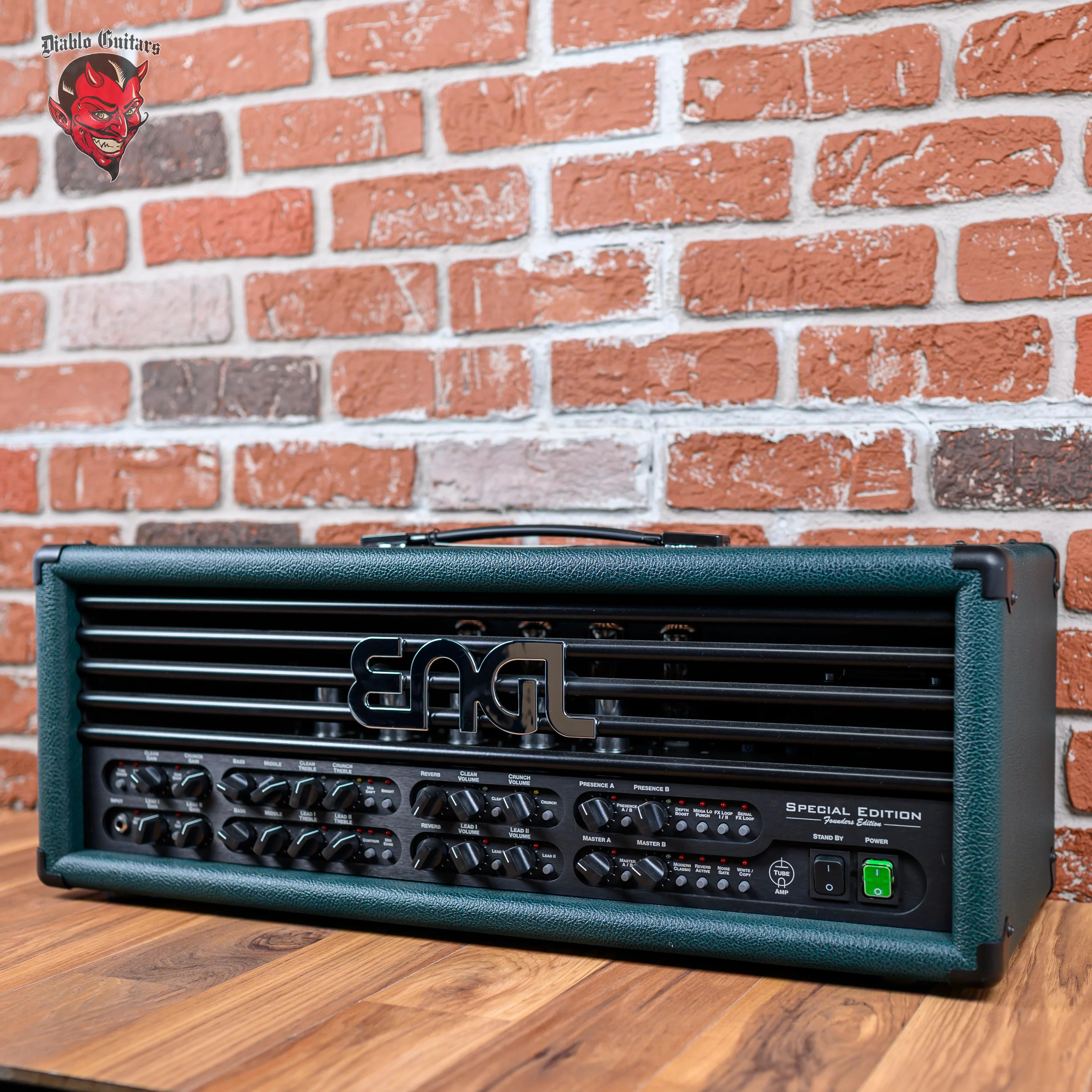 Engl Custom Shop Special Edition Founders Edition E670FE 5-Channel 100-watt all Tube Head with 6L6 Tubes Green Bronco