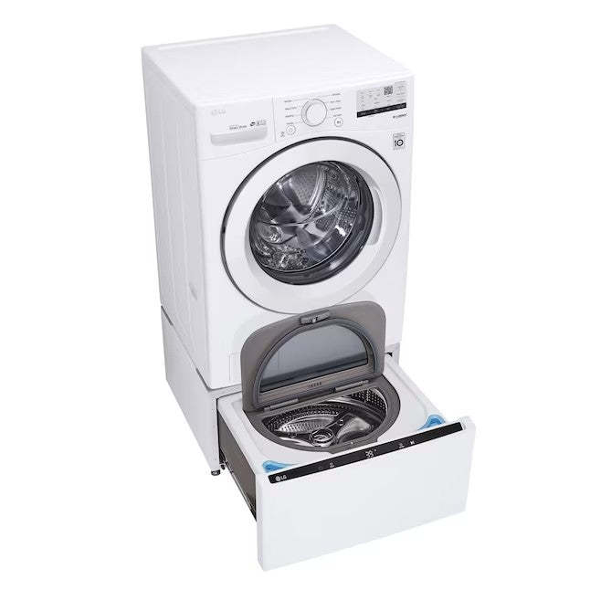 LG 4.5-cu ft High Efficiency Stackable Front-Load Washer (White) ENERGY STAR