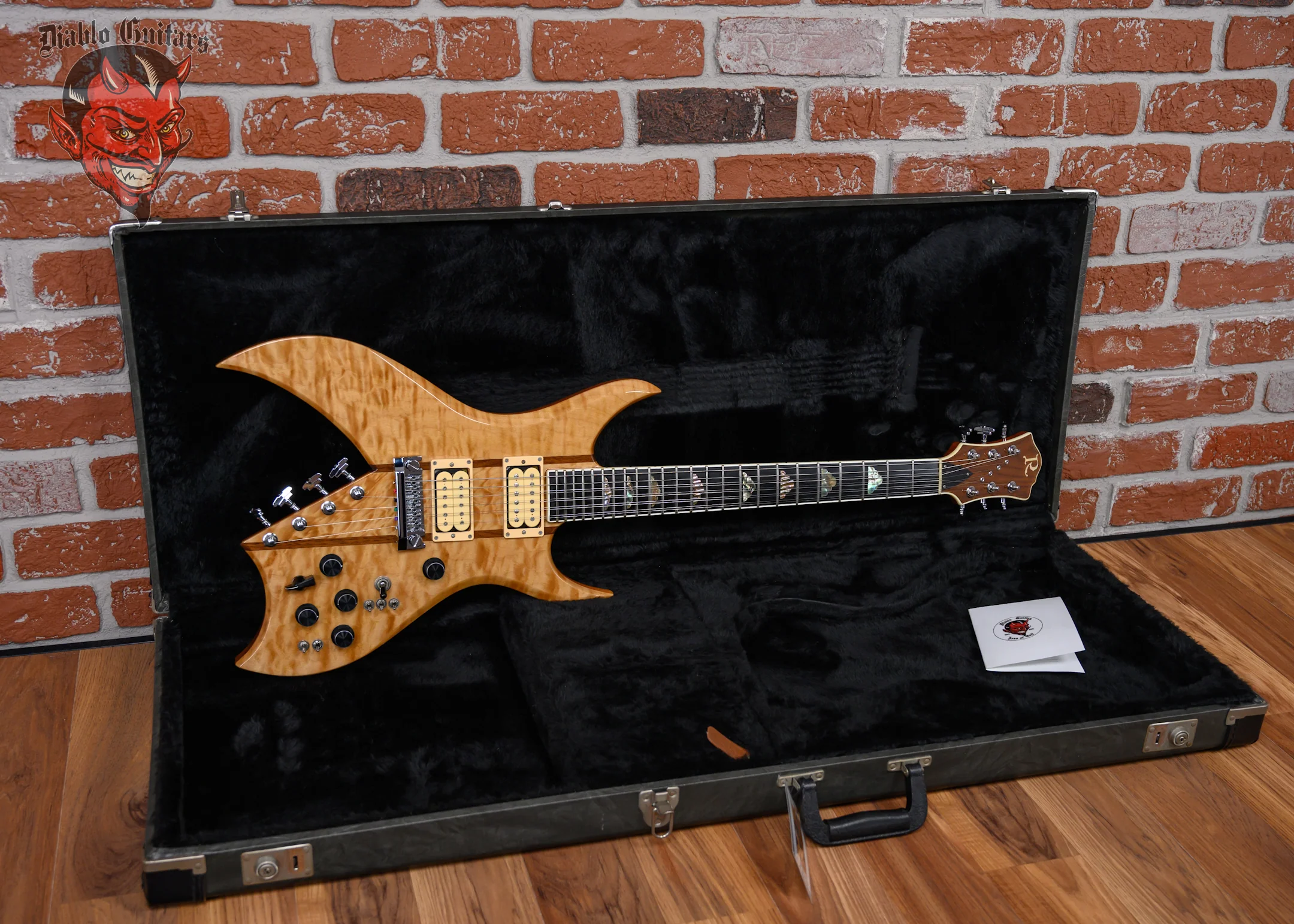 B.C. Rich Bich 10 Supreme Quilted Maple Top Natural 2004 w/OHSC