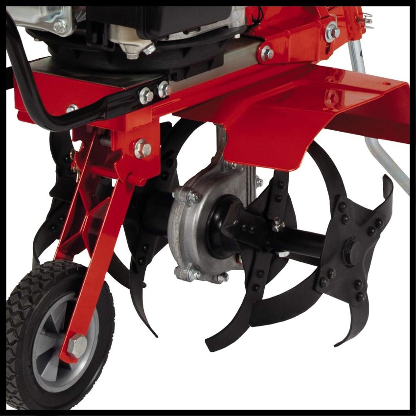 Einhell GC-MT 2236 Petrol rotary tiller (petrol, 4-stroke engine, air cooling, 2.2 kW, width 36 cm, depth 22 cm, height-adjustable guide handles and brake spur)
