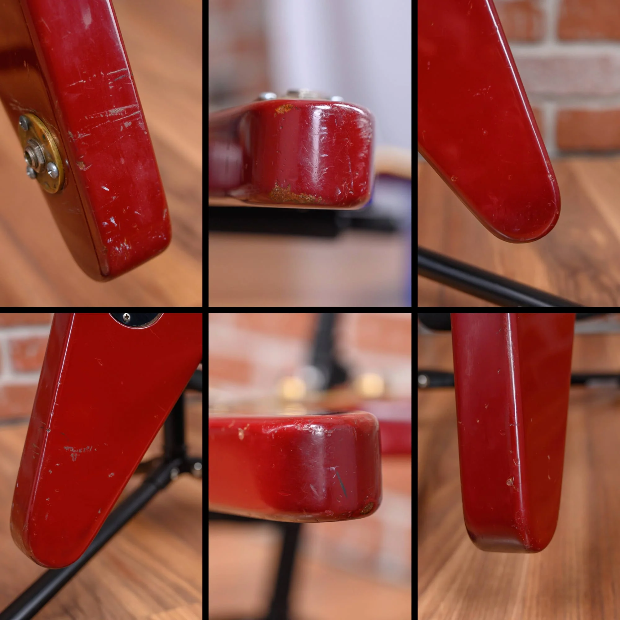 Dean V Cherry 1981 w/Hard Shell Case