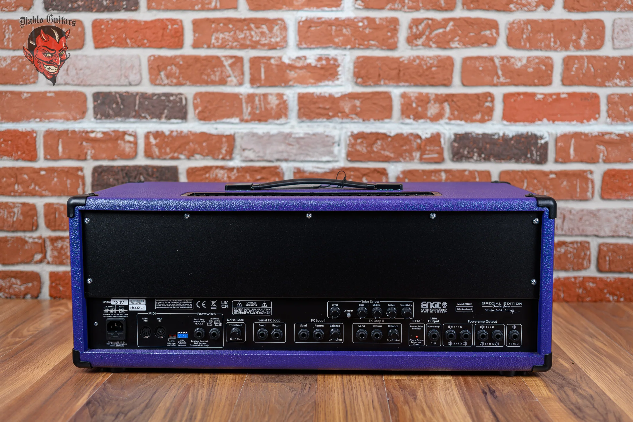 Engl Custom Shop Special Edition Founders Edition E670FE 5-Channel 100-watt all Tube Head with EL34 Tubes Purple Bronco