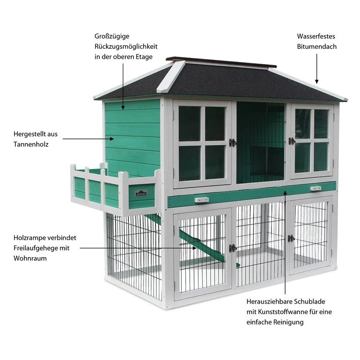 Dehner Lieblinge Rodent Home Palazzo, approx. W145/H121/D72 cm