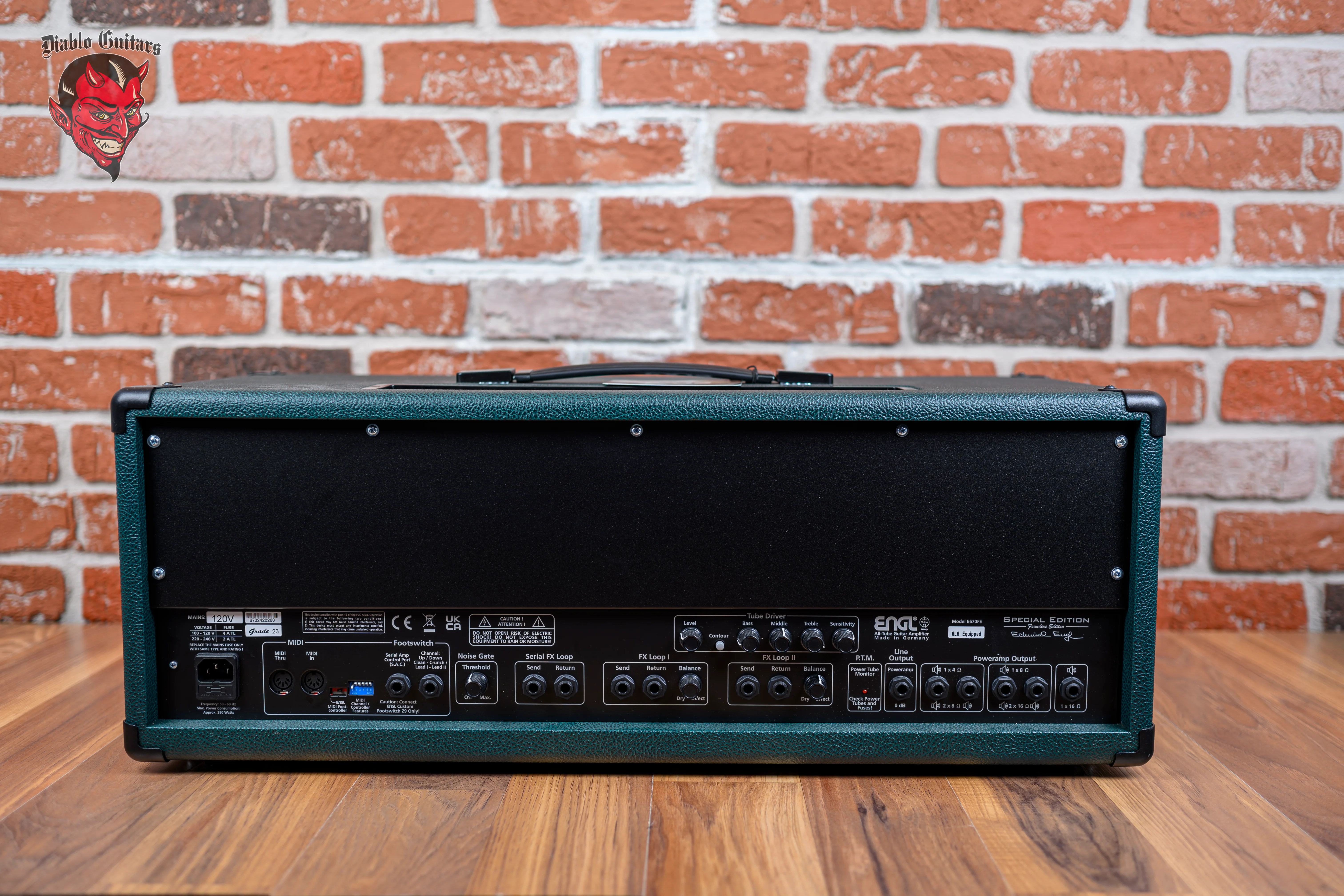 Engl Custom Shop Special Edition Founders Edition E670FE 5-Channel 100-watt all Tube Head with 6L6 Tubes Green Bronco