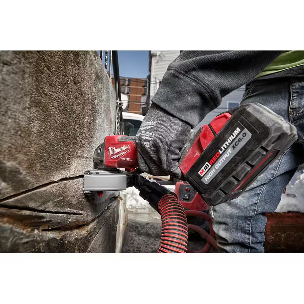 M18 FUEL 18V Lithium-Ion Brushless Cordless 4-1/2 in./5 in. Grinder w/Paddle Switch (Tool-Only)
