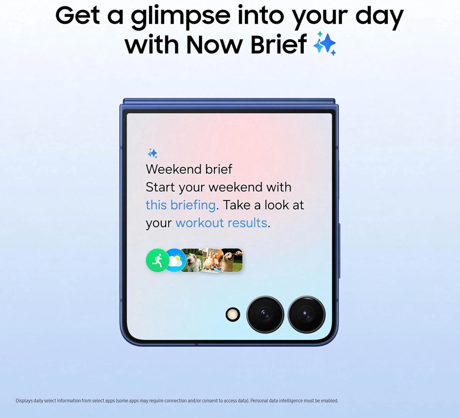 Samsung Galaxy Z Flip7 Cell Phone, 256GB AI Smartphone, Unlocked Android, high-res 50 MP Camera, Powerful Processor, Long Battery Life, 2025, US 1 Yr Manufacturer Warranty, Blue Shadow
