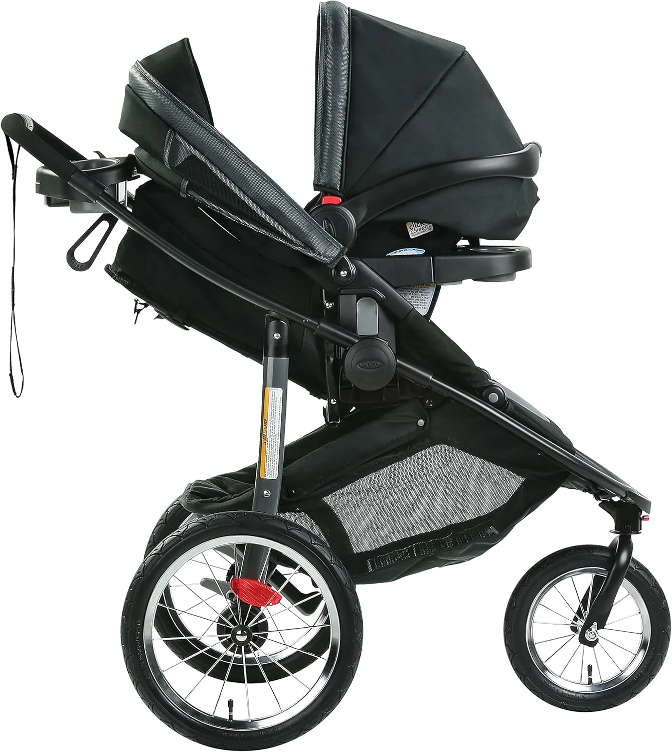 Graco Modes Jogger 2.0 Travel System, Jogging Baby Stroller and Car Seat Combo with SnugRide SnugLock 35 LX Infant Car Seat, Rear-Facing from 1.8-16 kg (4-35 lb), Felix