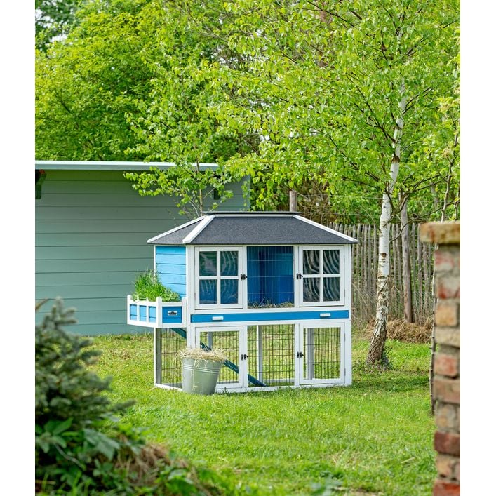 Dehner Lieblinge Nagerheim Palazzo, blau, ca. B145/H121/T72 cm