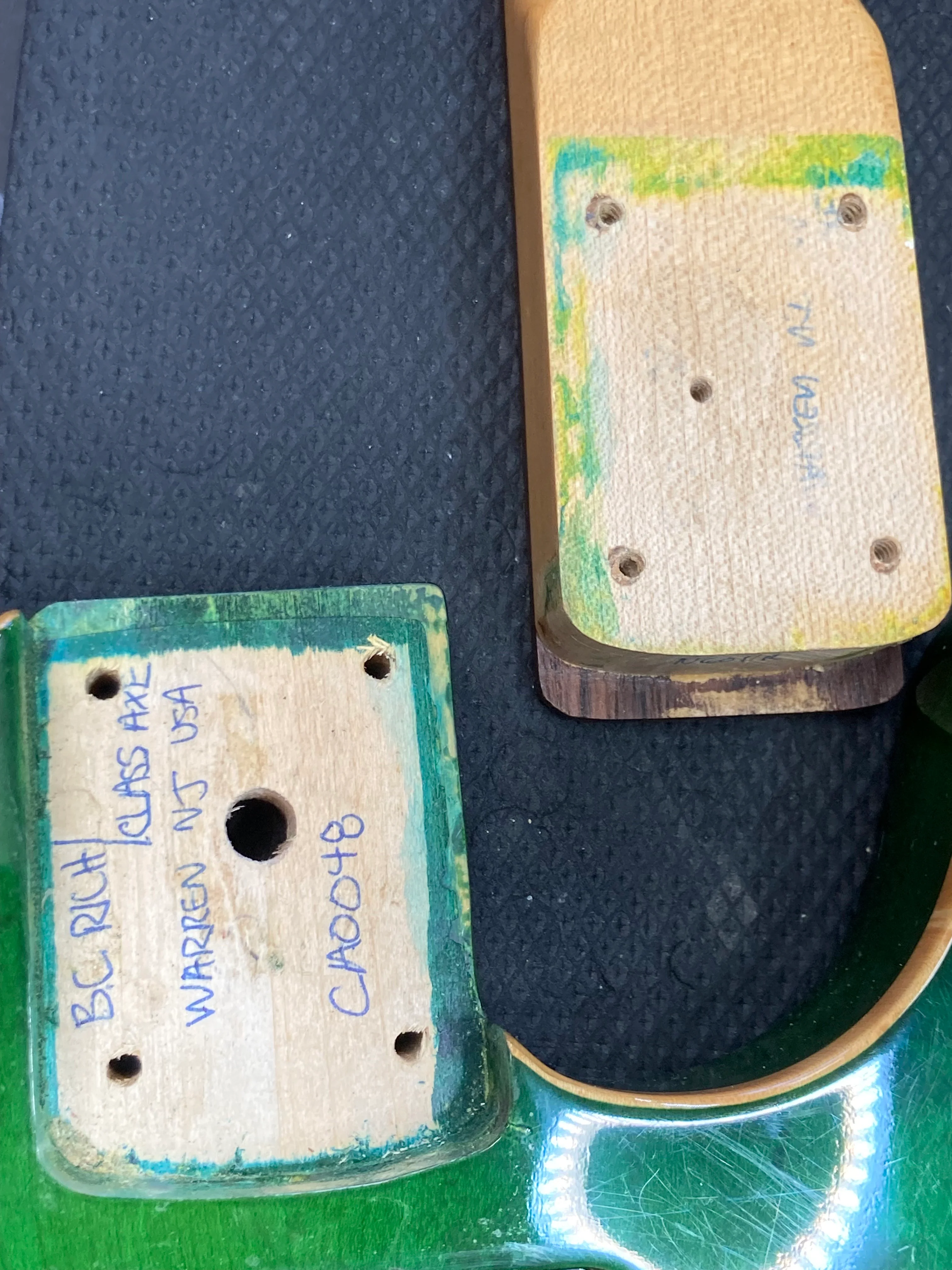 B.C. Rich USA Custom Shop Telecaster One-Off Birdseye Maple Top Transparent Green 1990 w/OHSC