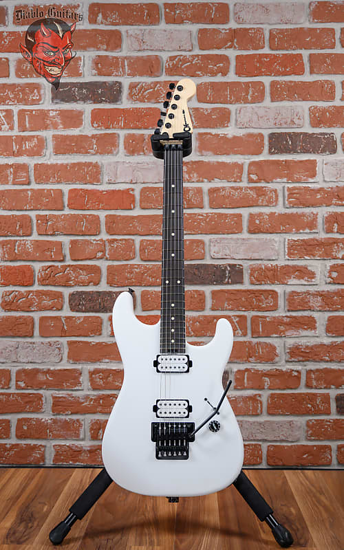 Charvel Jim Root Signature Pro-Mod San Dimas Style 1 HH FR E Satin White 2022 w/ Softshell Case