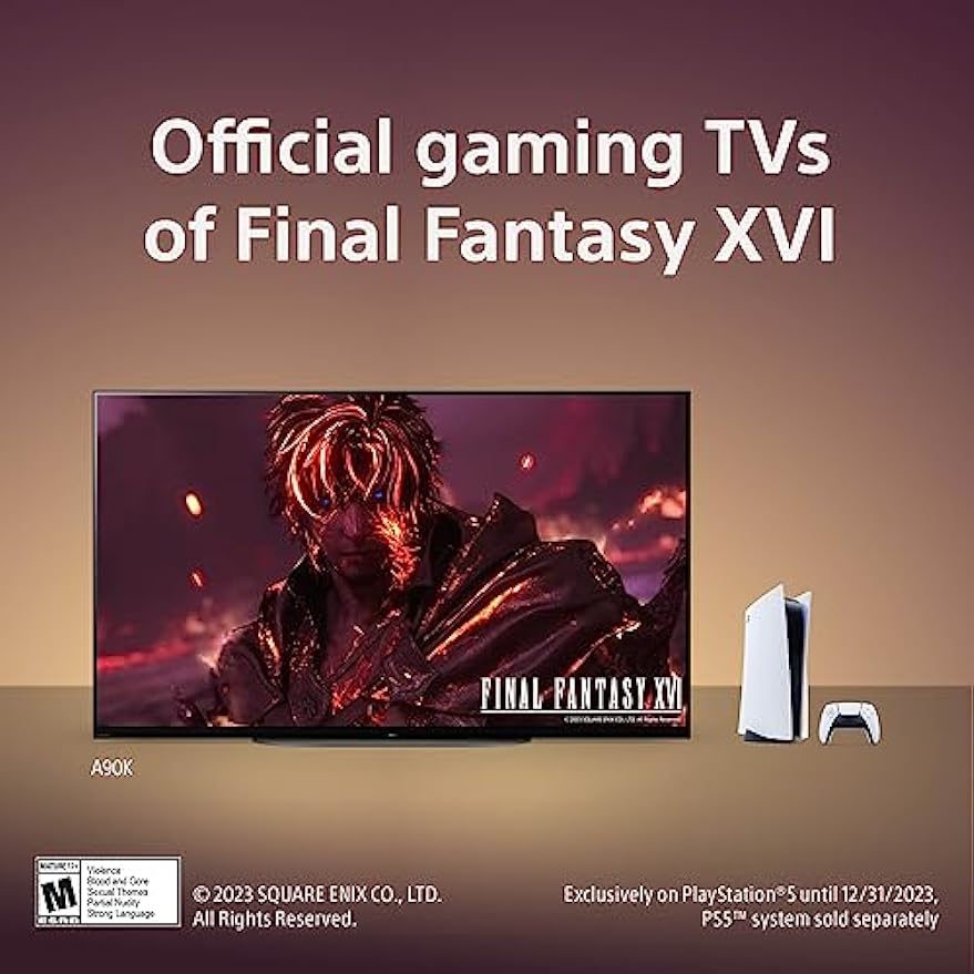 Sony 48 Inch 4K Ultra HD TV A90K Series: BRAVIA XR OLED Smart Google TV with Dolby Vision HDR and Exclusive Features for The Playstation- 5 XR48A90K- Latest Model,Black