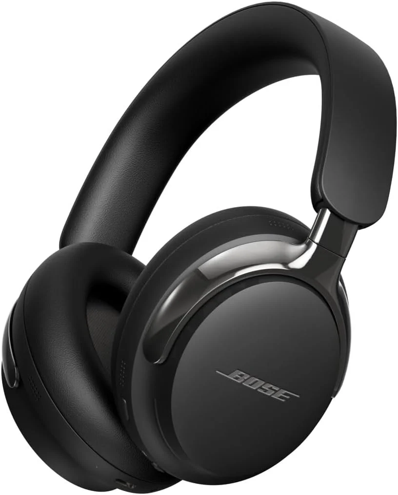 Bose New QuietComfort Ultra Bluetooth Headphones (2nd Gen), Wireless Headphones with Spatial Audio, Over Ear Noise Cancelling with Mic, Up to 30 Hours of Play time, Black