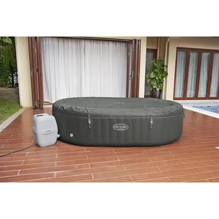 Spa gonflable BESTWAY - Lay-Z-Spa Mauritius - 270 x 180 x 71 cm - 5 à 7 places - Ovale (Couverture, cartouche et diffuseur)