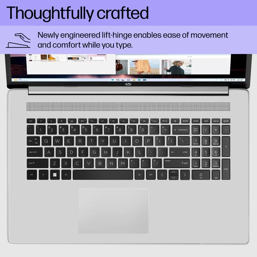 HP Laptop 17 with Intel Core i7-1355U | 17.3 Inch FHD Display | 16 GB DDR4 RAM | 1 TB SSD