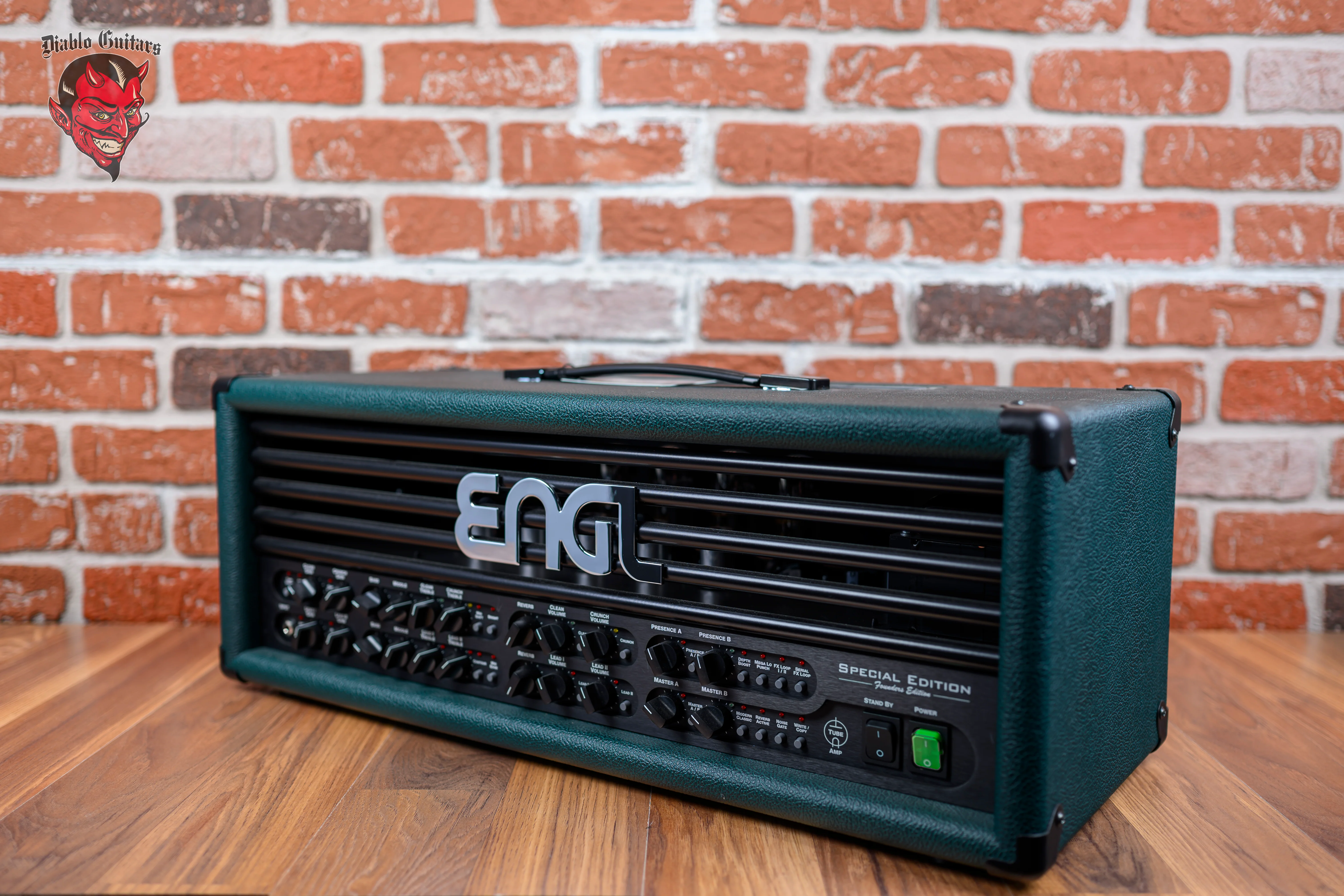 Engl Custom Shop Special Edition Founders Edition E670FE 5-Channel 100-watt all Tube Head with 6L6 Tubes Green Bronco