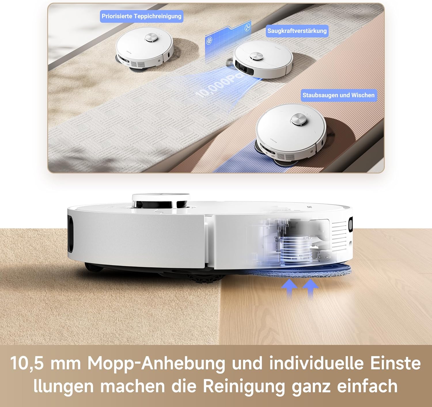 DREAME L10s Ultra Gen 2 Saugroboter mit Wischfunktion