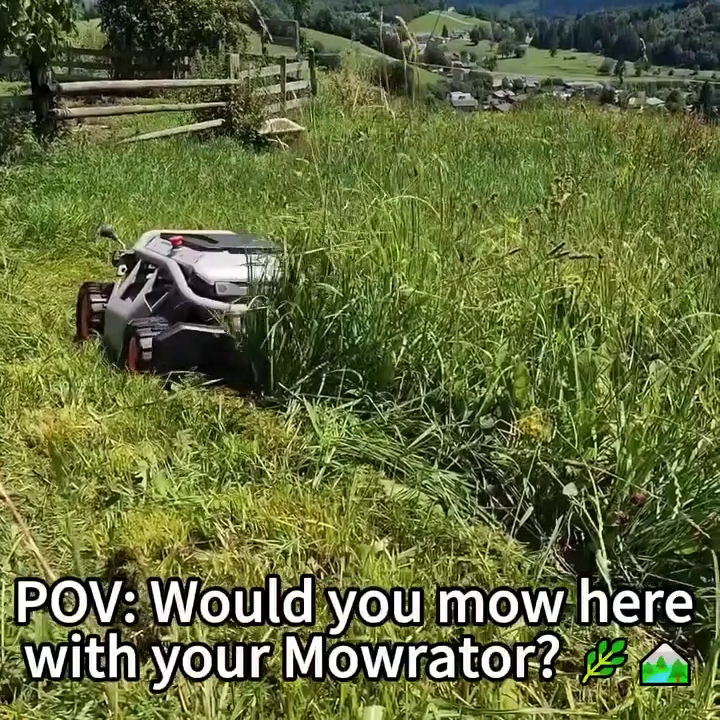 Mowrator S1 Remote Control Lawn Mower 4WD 75% Slope