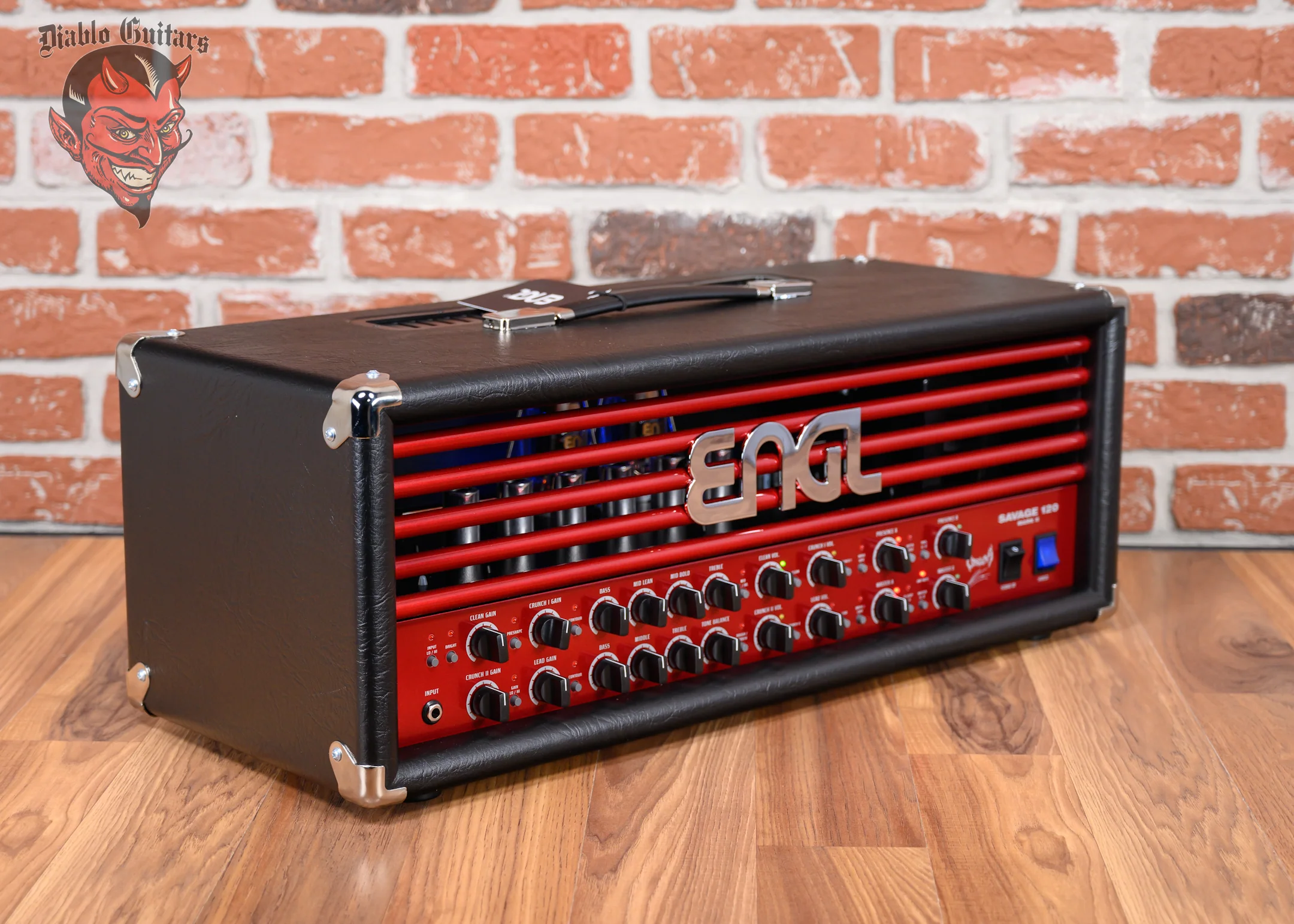 Engl Limited Edition Obscura E-610II-OS Savage 120 MKII  Black Tolex with Red Face Plate and Blue Illumination
