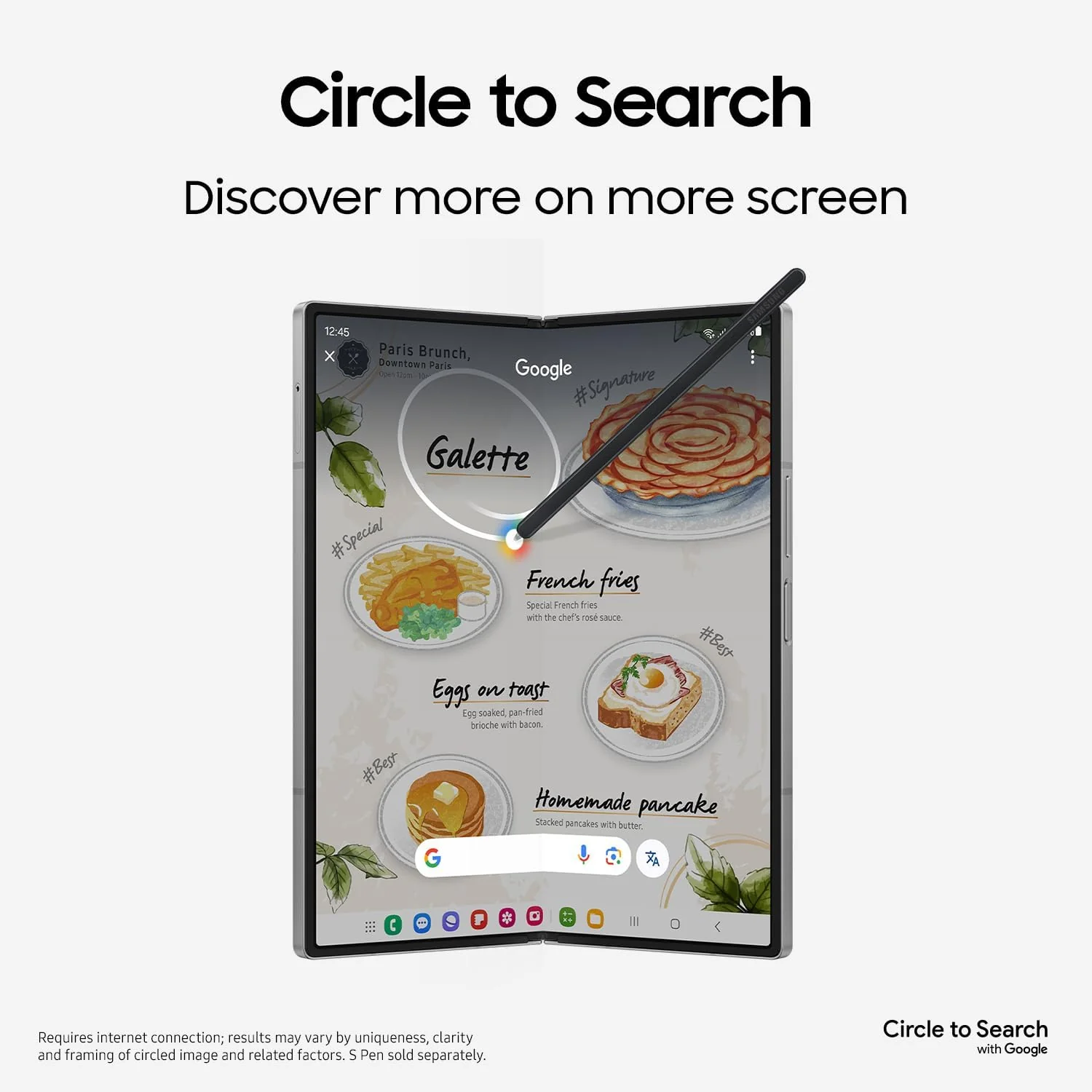 Samsung Galaxy Z Fold 6, 256GB Unlocked Android Smartphone, Circle to Search, Hands-Free Interpreter, AI Photo Edits, Foldable Display for Multitasking, 2024, US 1 Yr Warranty, Navy