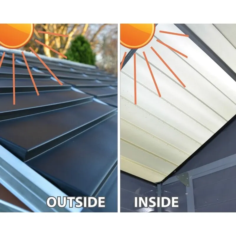 Skylight 6' wide x 8' deep plastic storage shed