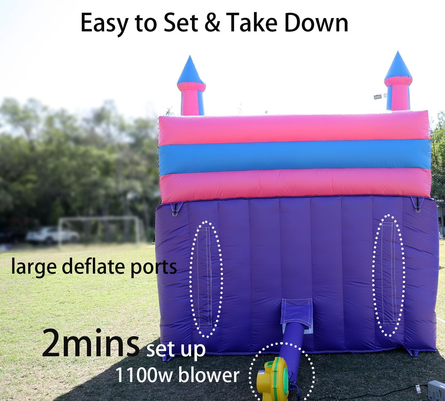 21FT(L) Commercial Grade Water Slide for Kids Adults, (Double Slide) (Heavy Duty Full PVC) (Big Airtight Splash Water Pool), 1100w Blower, Inflatable Waterslide for Backyard, Outdoor Park, 21x11x12ft