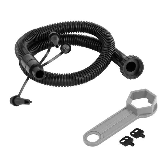 Uniprodo Spa Gonflable 6 Places Personnes Carr&eacute; Ext&eacute;rieur Semi Rigide Bain &Agrave; Remous