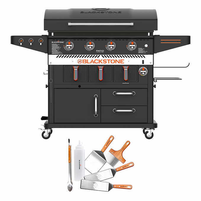 Blackstone Patio 36 Cabinet Griddle w/Air Fryer and Deluxe Tool Kit
