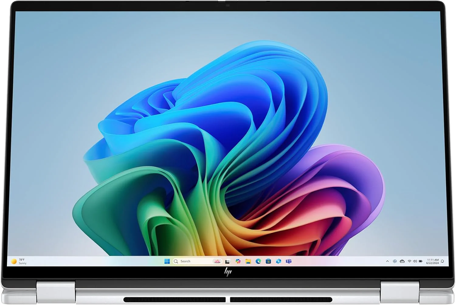 HP OmniBook 7 Flip 16 inch 2-in-1 Next Gen AI PC, 3K OLED 120Hz Touchscreen Display, Intel Core Ultra 7 258V, 32 GB RAM, 1TB SSD, Intel Arc 140V GPU, Pen, Windows 11 Home, Copilot+ PC, Glacier Silver