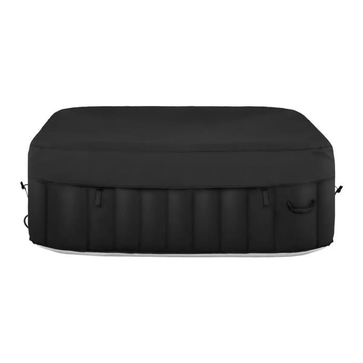 Uniprodo Spa Gonflable 6 Places Personnes Carré Extérieur Semi Rigide Bain À Remous