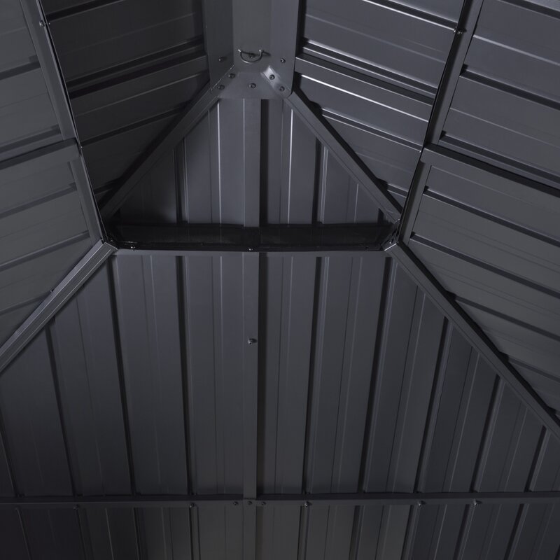 Outdoor 12 Ft. W x 10 Ft. D Aluminum Patio Gazebo