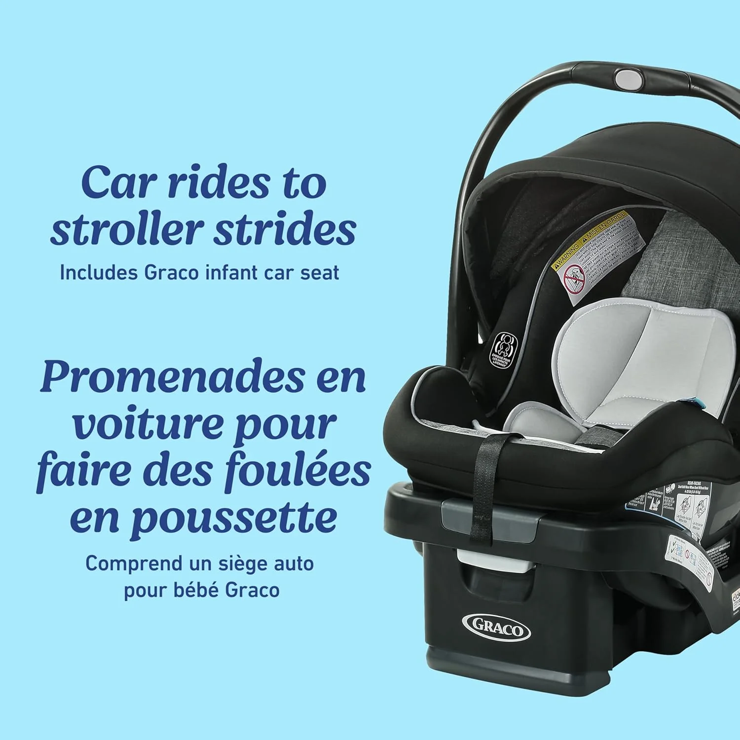 Graco Modes Nest Travel System, 3-in-1 Baby Stroller and Car Seat Combo with SnugRide SnugLock 35 Elite Infant Car Seat, Rear-Facing from 1.8-16 kg (4-35 lb), Nico