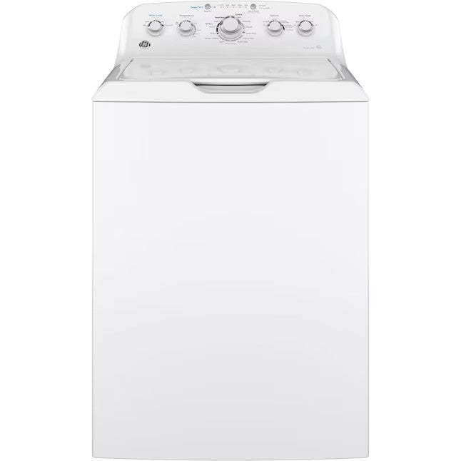 GE 4.5-cu ft High Efficiency Agitator Top-Load Washer (White)