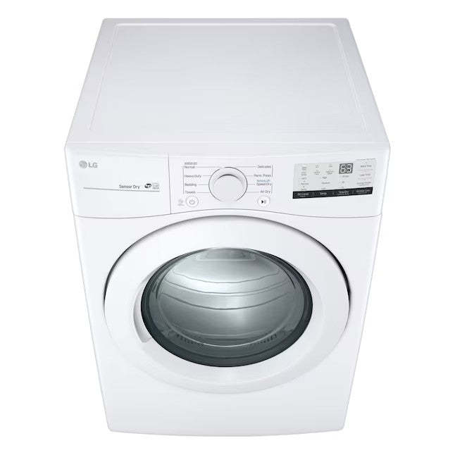 LG 7.4-cu ft Stackable Electric Dryer (White) ENERGY STAR