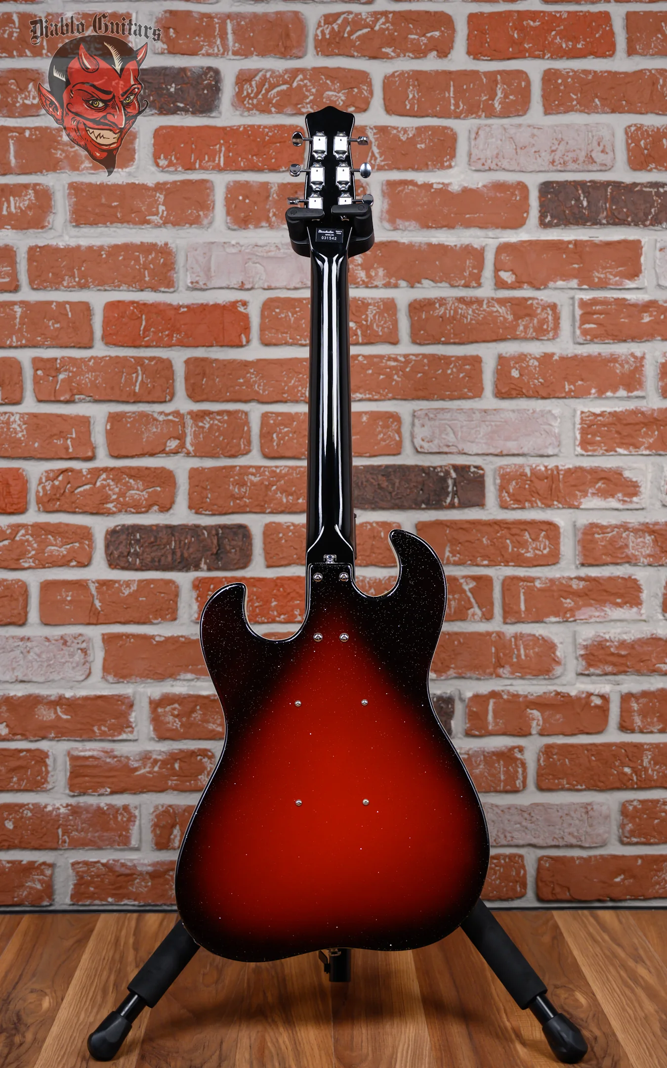 Danelectro Dano '63 Reissue Red Sparkle Burst 2014 w/Hardshell Case