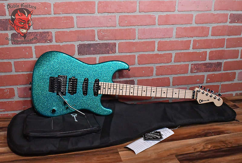 Charvel Pro-Mod San Dimas Style 1 HSS FR Aqua Flake 2023 w/Gigbag