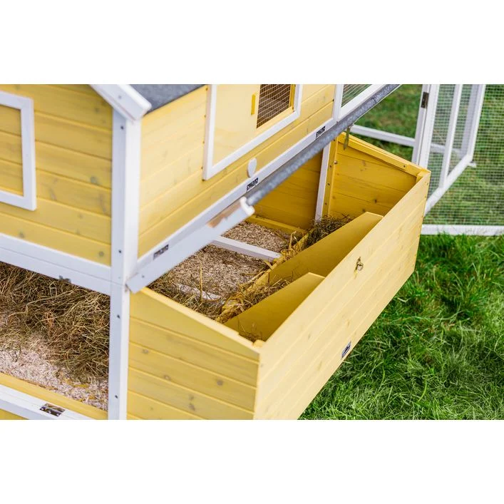 Dehner Lieblinge Hühnerstall Miami, gelb, ca. B337/H158,5/T145,8 cm