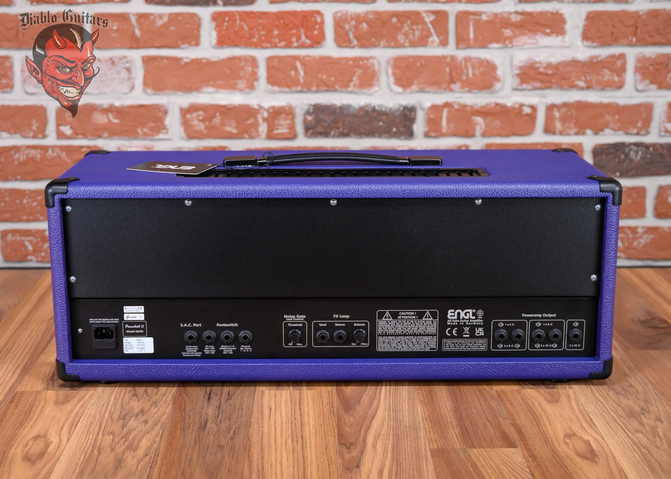 Engl Custom Shop Powerball II E645/2 4-Channel 100-Watt Guitar Amp Head Purple Bronco