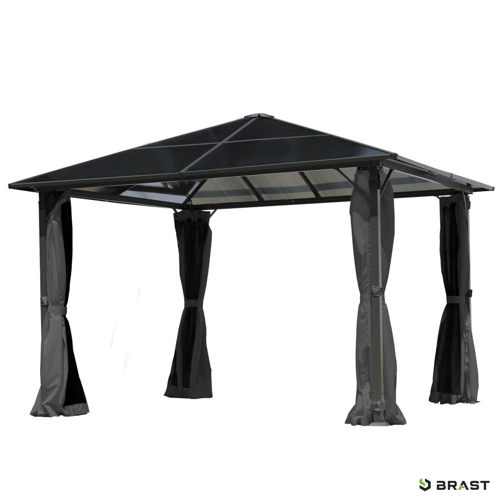 BRAST Alu Gartenpavillon SUMMERDREAM 3x3m grau