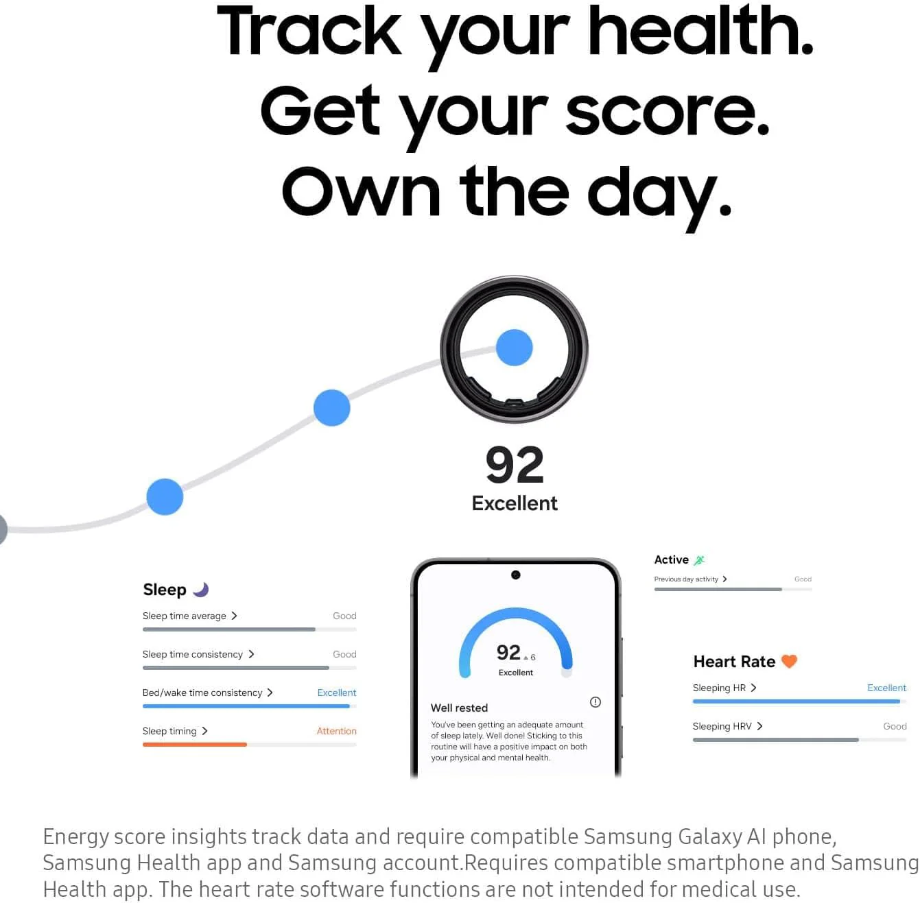 SAMSUNG Galaxy Ring, AI Smart Ring, Size First w/Sizing Kit, No App Subscription, Fitness Monitor, Sleep Tracker, Up to 7-Day Battery, Size 13, Titanium Gold [1Yr Manufacturer Warranty]