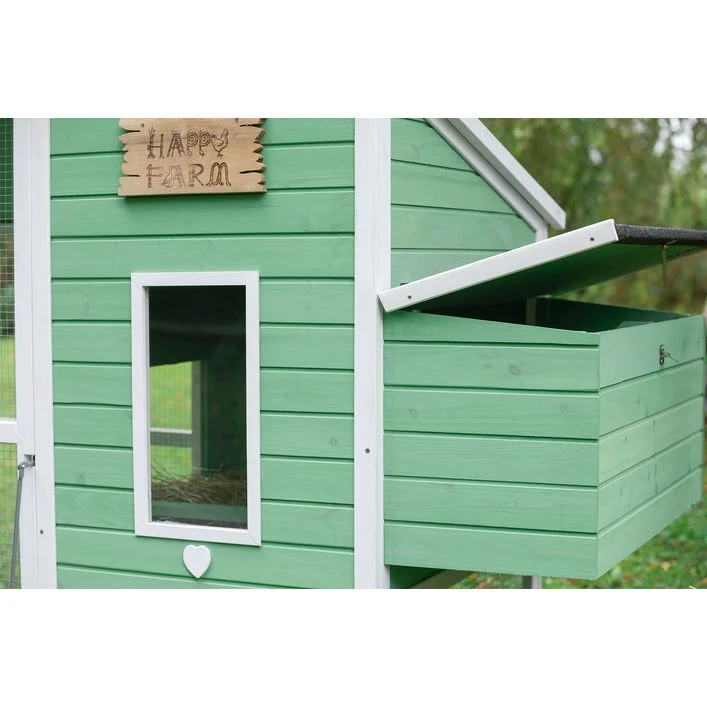 Dehner Lieblinge Hühnerstall Lotti, hellgrün, ca. B182/H119,5/T91 cm