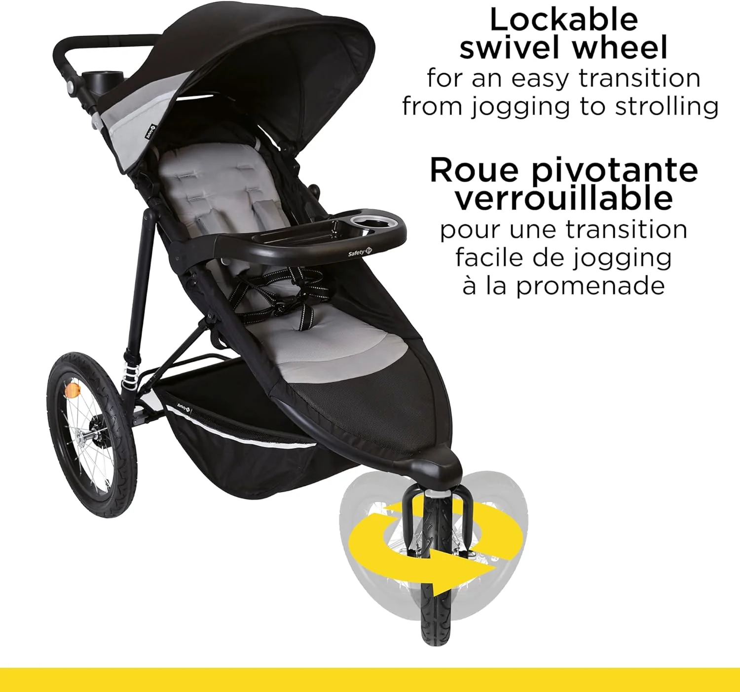 Safety 1st Interval Jogger Travel System - Grey Gravity
