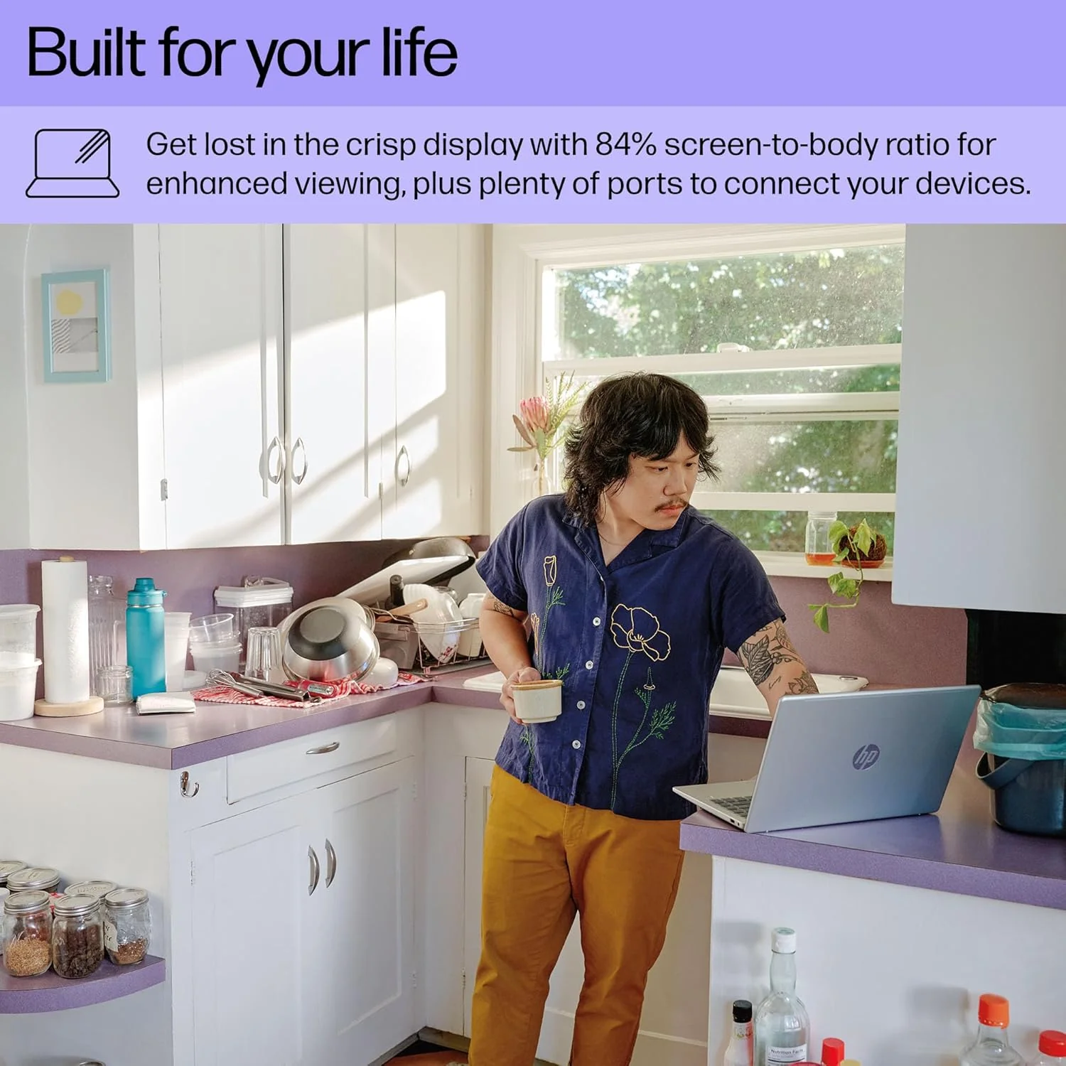 HP 14 inch Laptop, FHD Display, 13th Generation Intel Core i7-1355U, 16 GB RAM, 512 GB SSD, Intel Iris Xe Graphics, Windows 11 Home, 14-ep0199nr (2024)