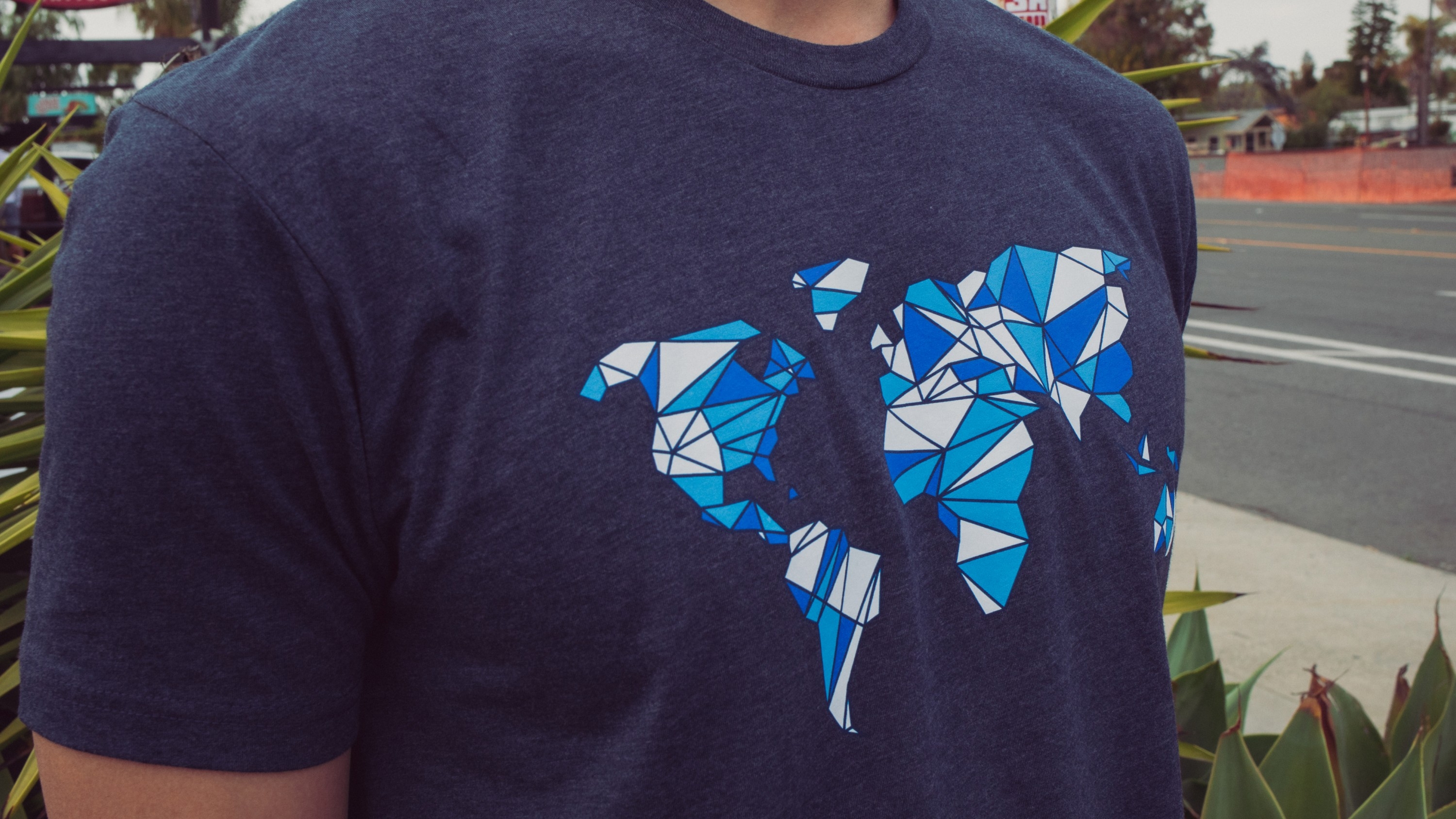 Global Graphic Tee (Blue)