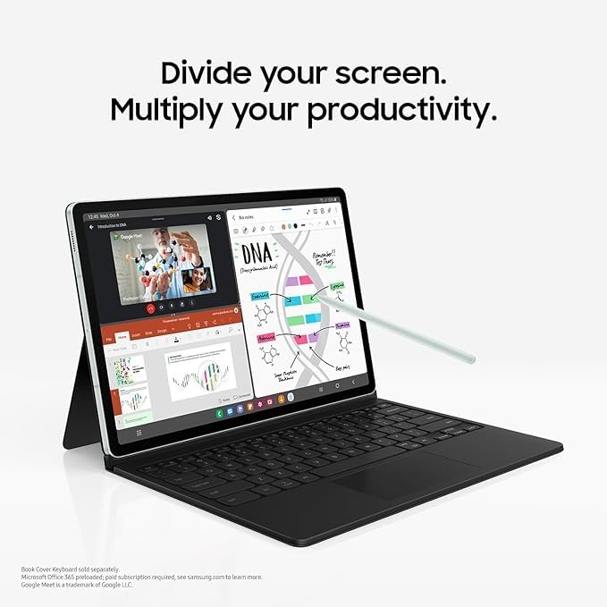 Samsung Galaxy Tab S9 FE 10.9” 128GB WiFi Android Tablet, Large Display, Long Battery Life, Powerful Processor, S Pen, 8MP Camera,Lightweight Durable Design,Expandable Storage,Silver