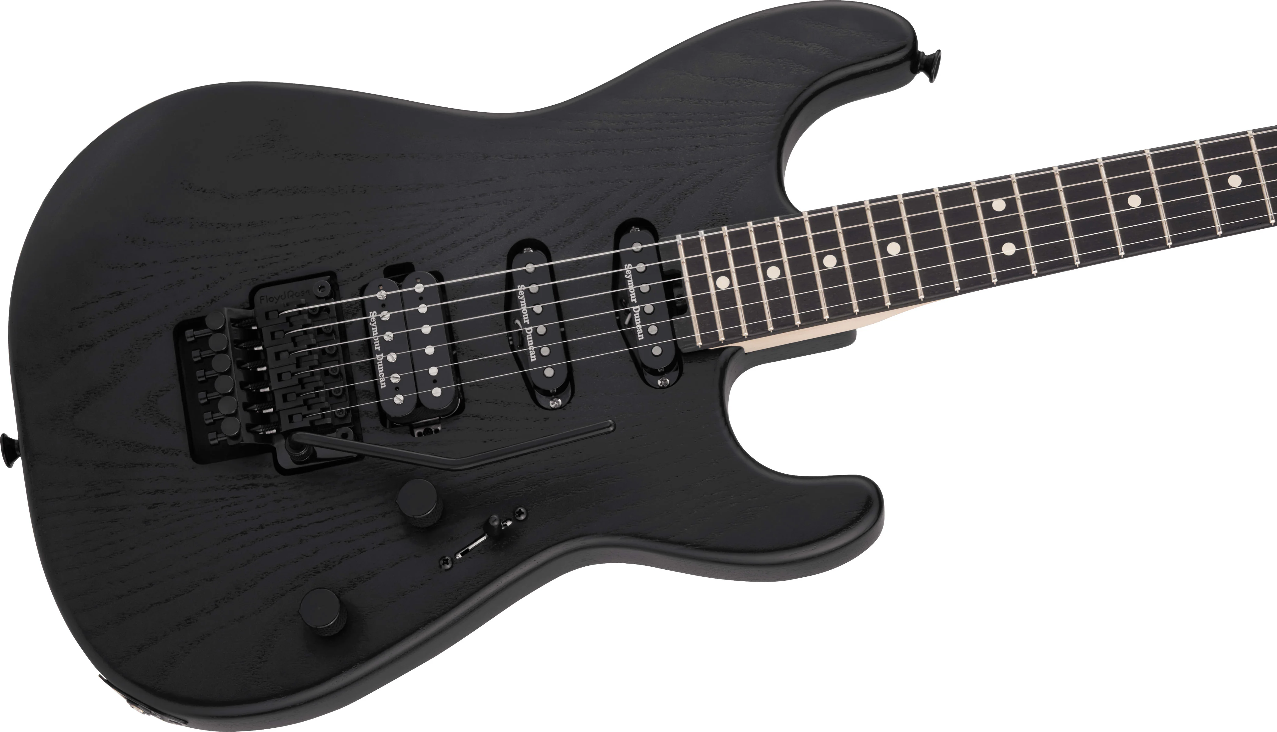 Charvel Pro-Mod San Dimas Style 1 HSS FR Sassafras Satin Black 2022 w/ Free Gator Hard Shell Case