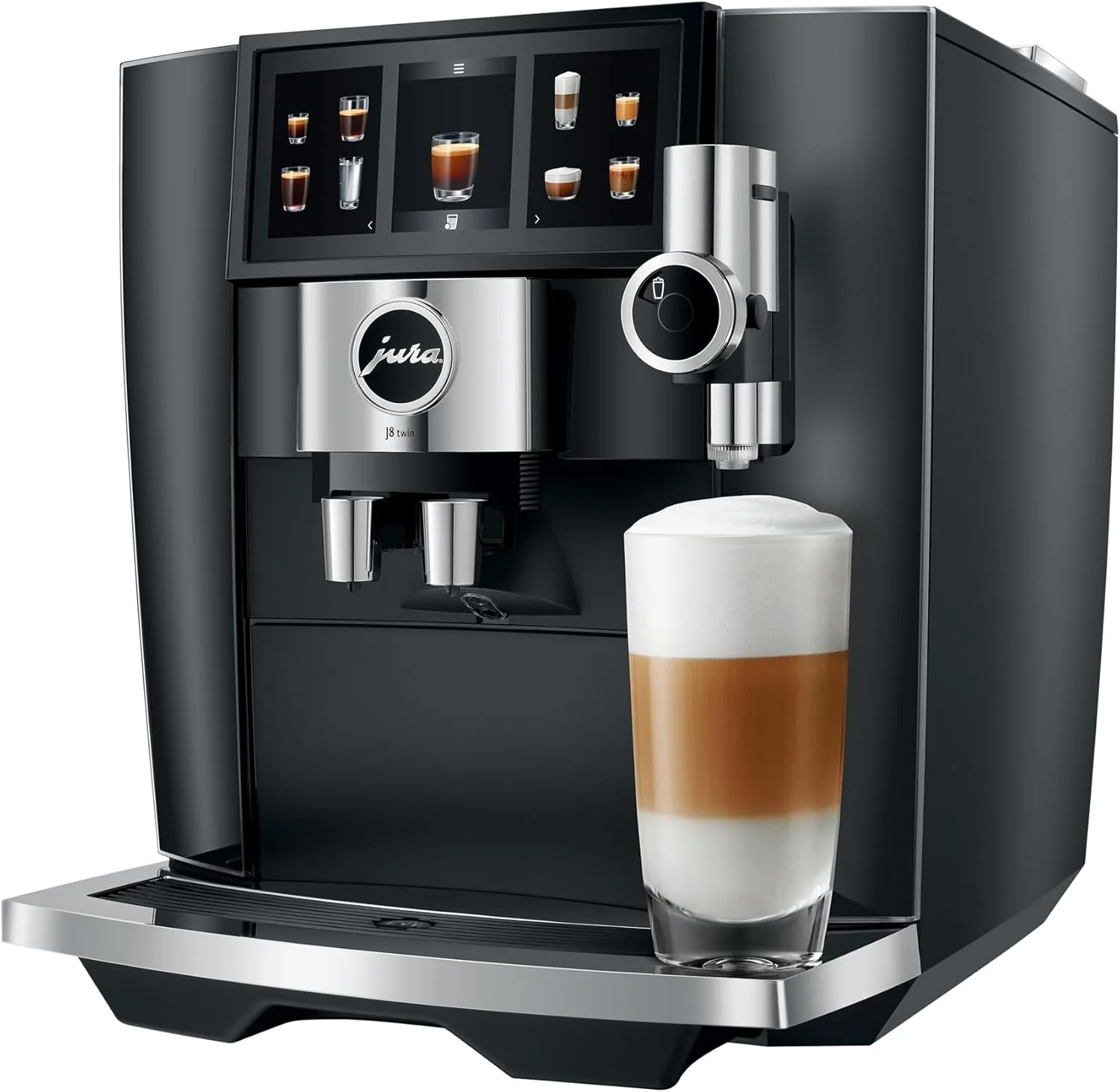Jura J8 twin Diamond Black 15658 Automatic Coffee Machine
